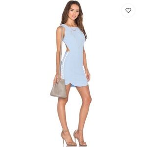 NWOT NBD sunrise reprise open back lace up dress